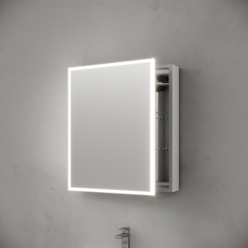 Зеркало-шкаф Sancos Evoke SC8060 60х14х70 настенный цвет серый - фото 4